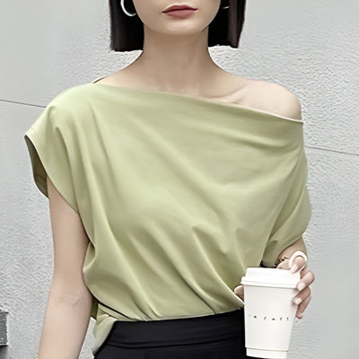 Francesca | Elegant Off-Shoulder Top with Loose Fit