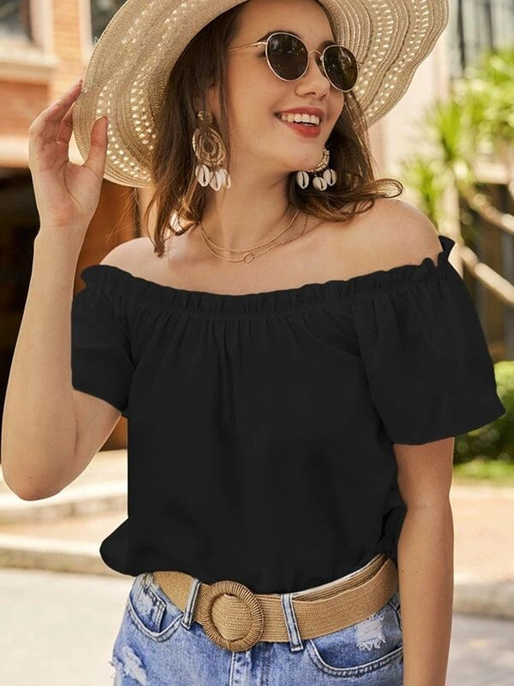 Freyja | Off-the-Shoulder Blouse with an Elegant Fit