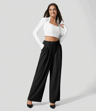 Georgia - Loose high-waisted trousers