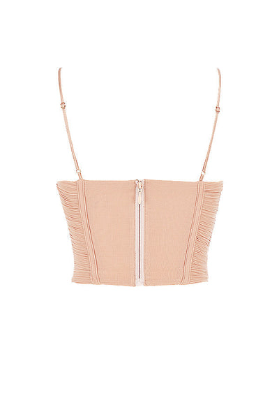 Givienne - Draped Mesh Corset