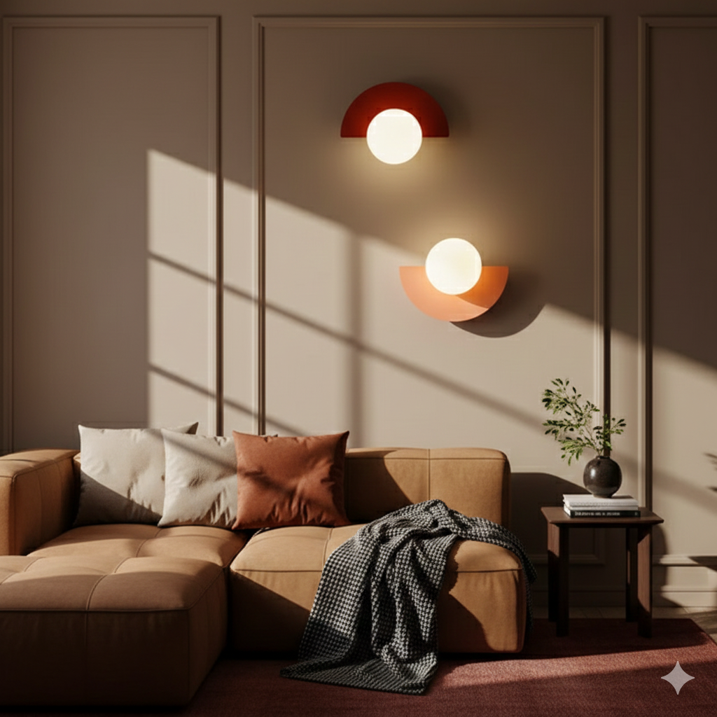 Doniar – Modern Minimalist Glass Globe LED Wall Sconce 1 Light
