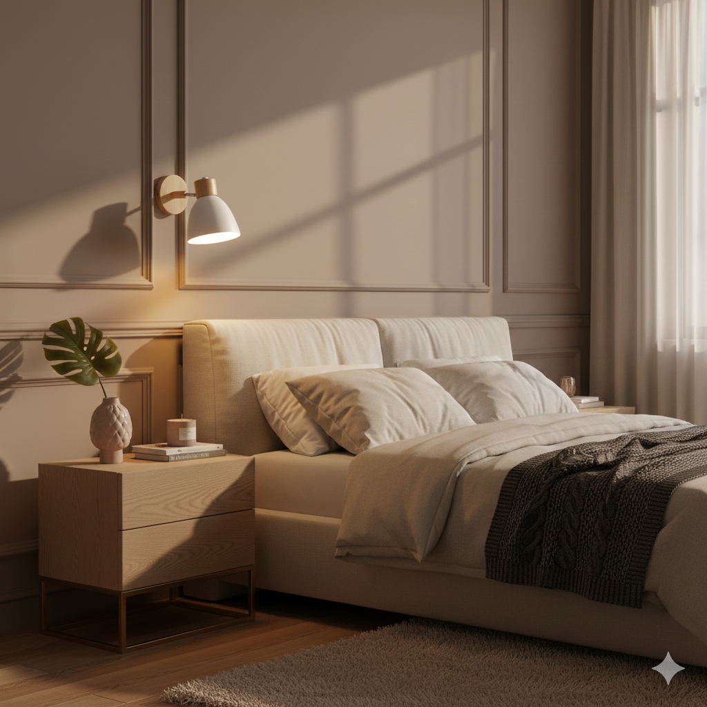 Nelvira – Minimalist Wooden Cone LED Wall Light