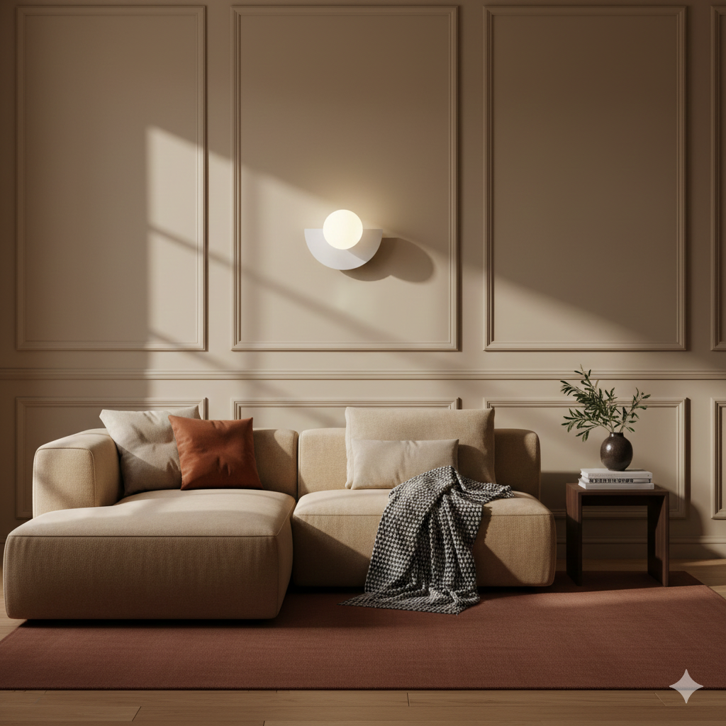 Doniar – Modern Minimalist Glass Globe LED Wall Sconce 1 Light