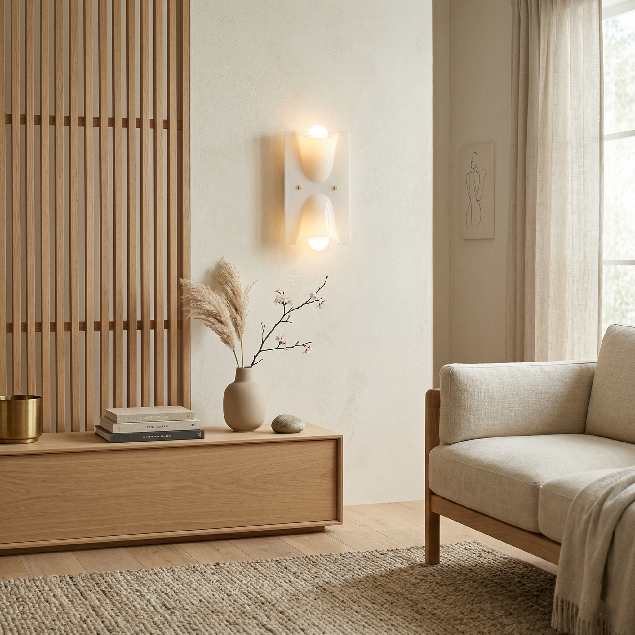 Fiora - Nordic Modern Glass Wall Light