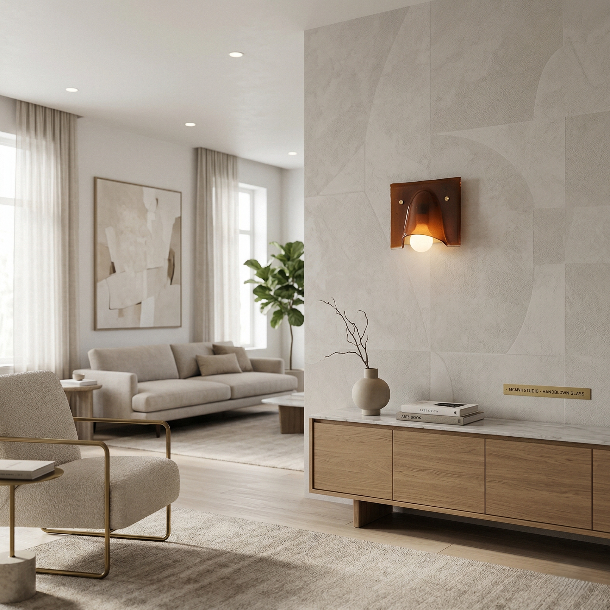 Fiora - Nordic Modern Glass Wall Light