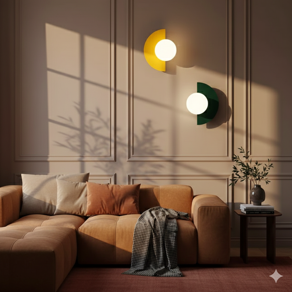 Doniar – Modern Minimalist Glass Globe LED Wall Sconce 1 Light