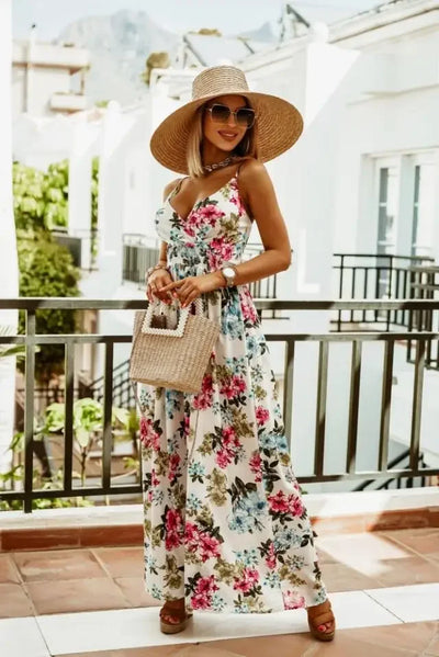 Geneva | Elegante Maxi Jurk met Verfijnde Print