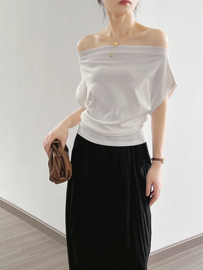 Georgia | Stylish Off-Shoulder Top with Elegant Fit