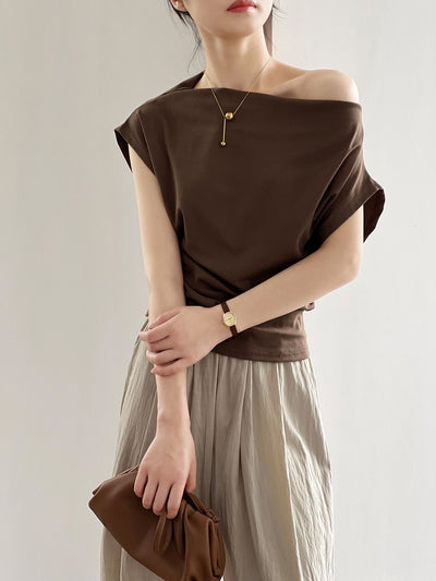 Georgia | Stylish Off-Shoulder Top with Elegant Fit