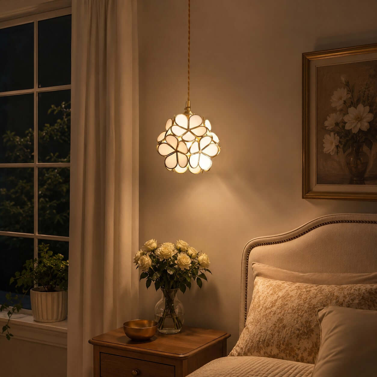 Geloura - Petal Glass Pendant Light