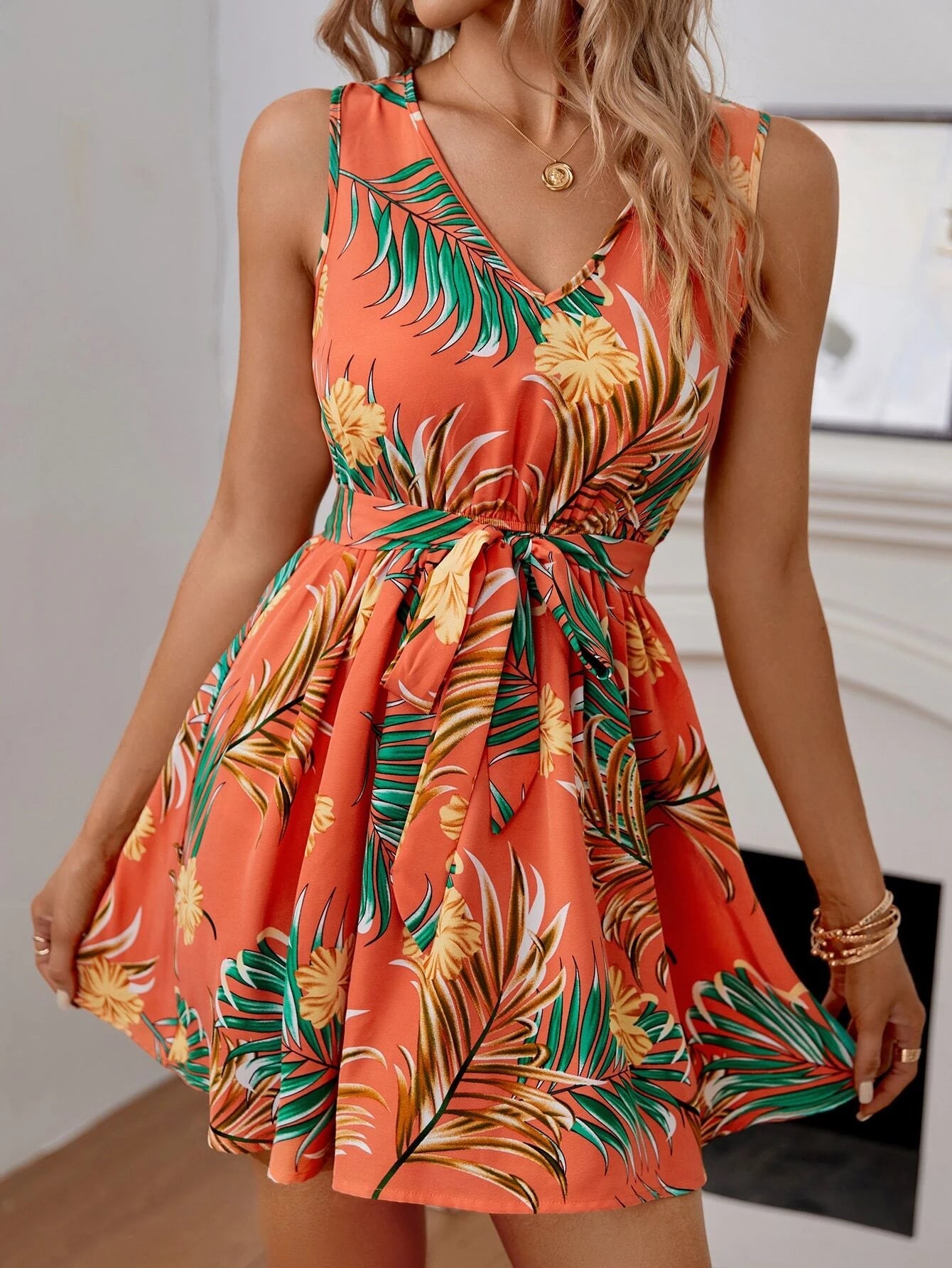 Graciela | Zomerse Bloemenprint Mini Jurk