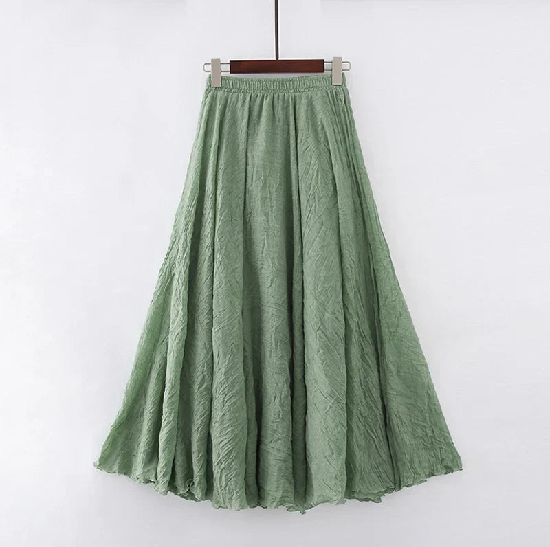 Elianne - Casual Cotton Maxi Skirt