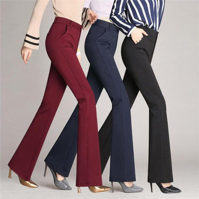 Noor | Uitlopende hoge taille broek