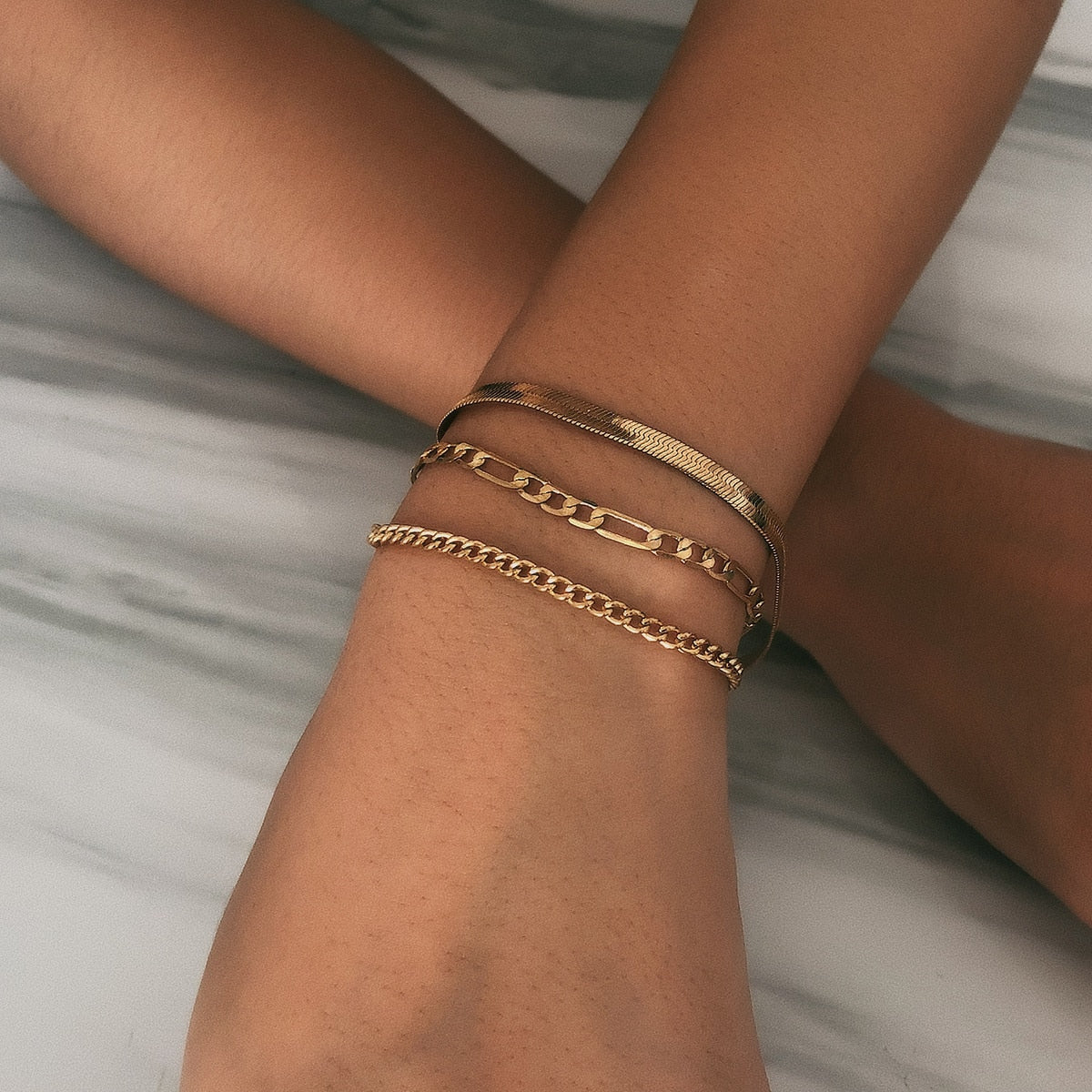 Amy – 3-delige Armbandenset – Elegantie & Stijl