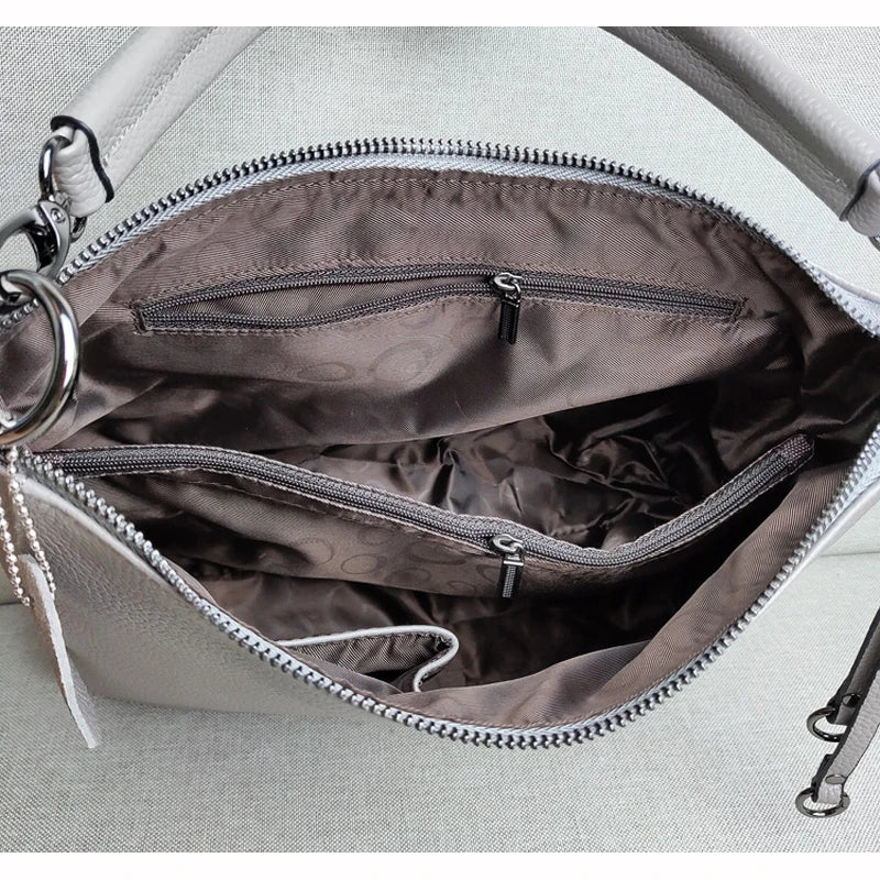 CrossEdge - Eenvoudige Leren Schouder Slingtas