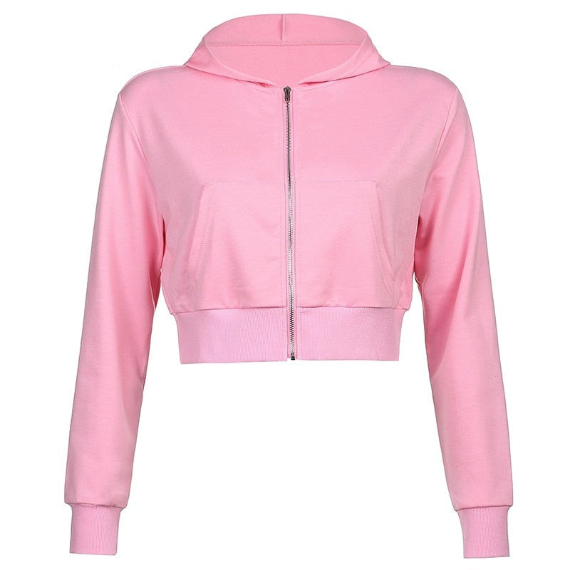 Samira - Stijlvolle Crop Top Hoodie voor Vrouwen