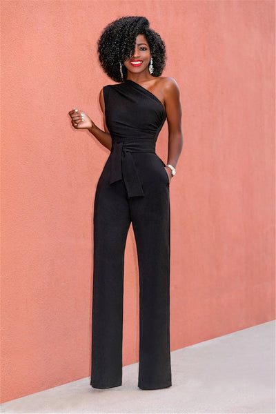 Elvira - Sexy One-Shoulder Jumpsuit
