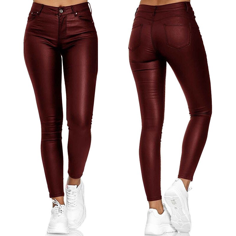Stretch | Rekbare Leren Broek