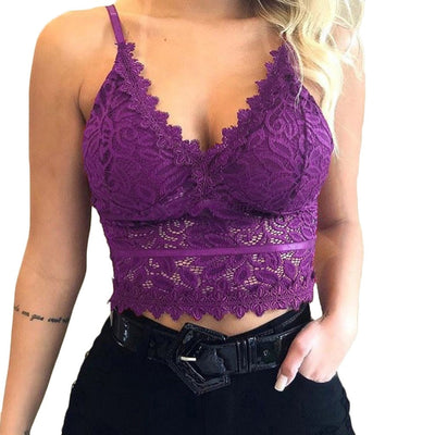 Galia - Seductive Lace Bralette Crop Top