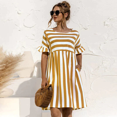 Noella - losse gestreepte casual jurk