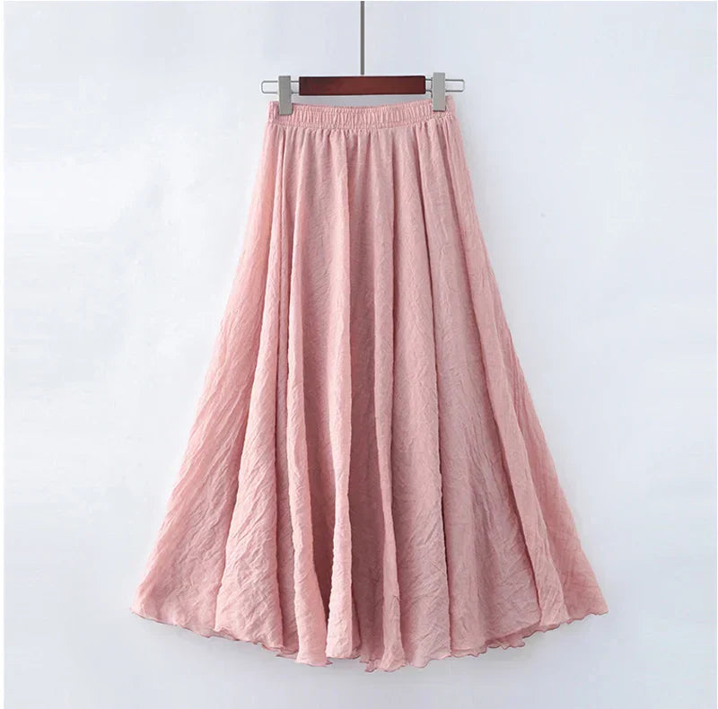 Elianne - Casual Cotton Maxi Skirt
