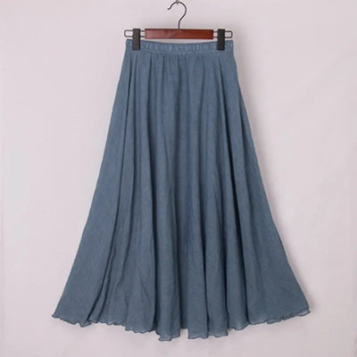Elianne - Casual Cotton Maxi Skirt
