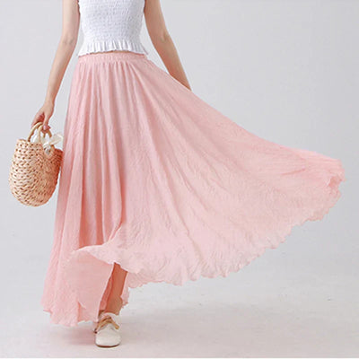 Elianne - Casual Cotton Maxi Skirt