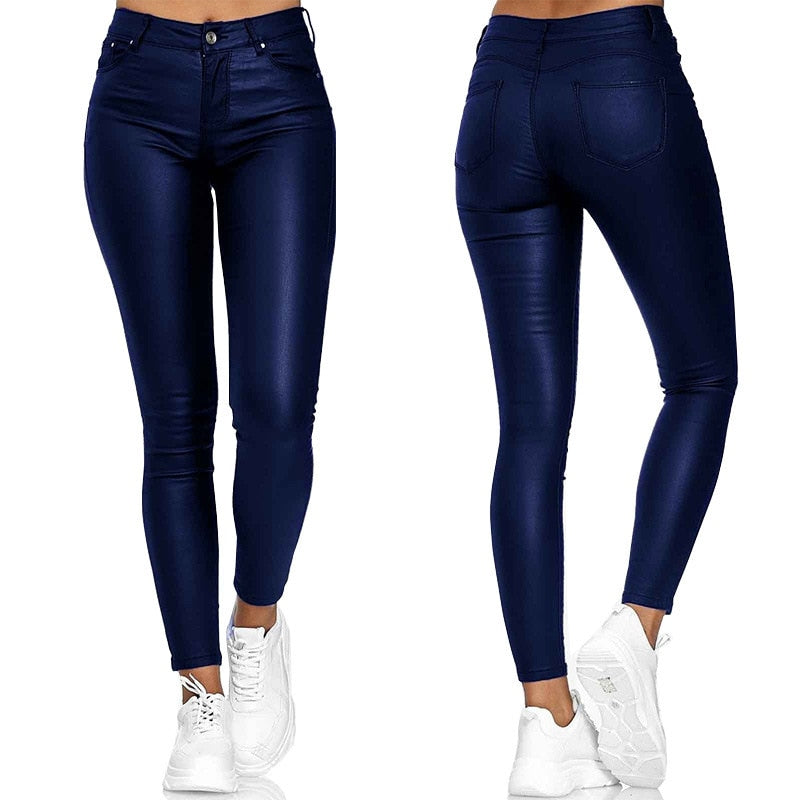 Stretch | Rekbare Leren Broek