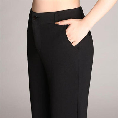 Noor | Uitlopende hoge taille broek