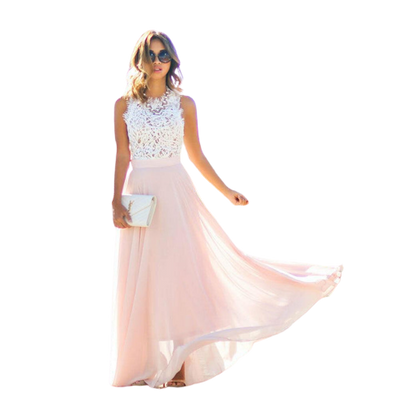 ADELINA | Kant-en-Sluier Strapless Jurk