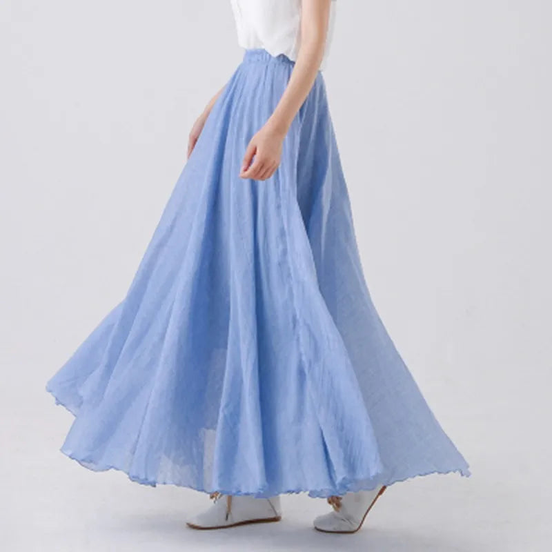 Elianne - Casual Cotton Maxi Skirt