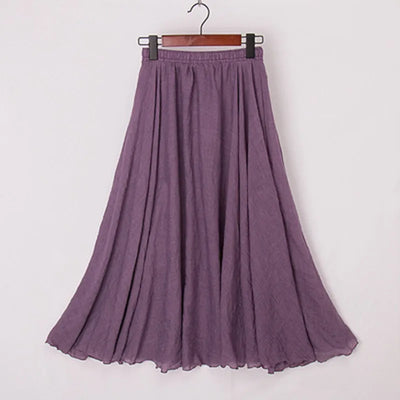 Elianne - Casual Cotton Maxi Skirt