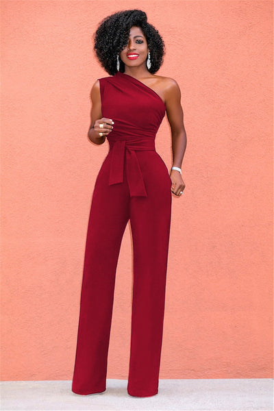 Elvira - Sexy One-Shoulder Jumpsuit