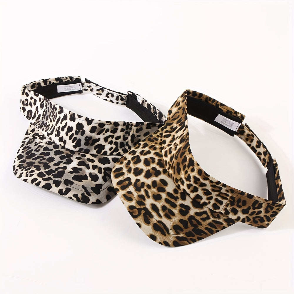 Hailey | Zonneklep met Luipaardprint