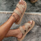 Hannah | Trendy Slip-on Sandals with Braided Straps 