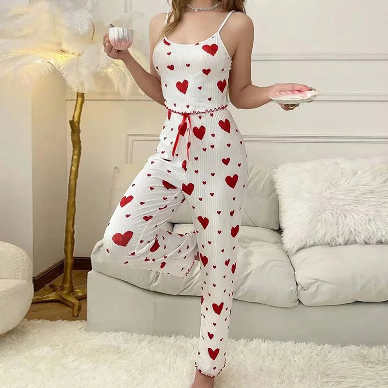 Harmoni | Comfortable Pyjama Set with Heart Print