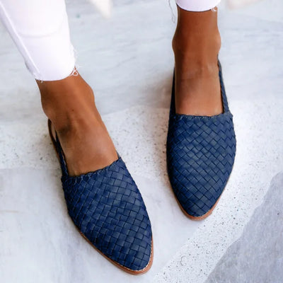 Noémie - Woven Flat Shoes