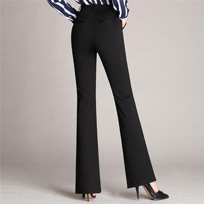 Noor | Uitlopende hoge taille broek
