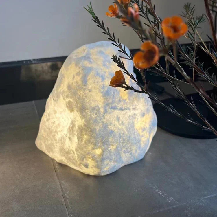 Delorien - Sculptural Stone Outdoor Lamp