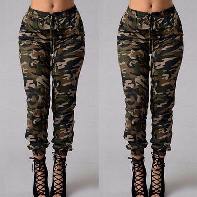 Serafina broek - Comfortabele damesbroek met camouflagepatroon - casual en modebewust