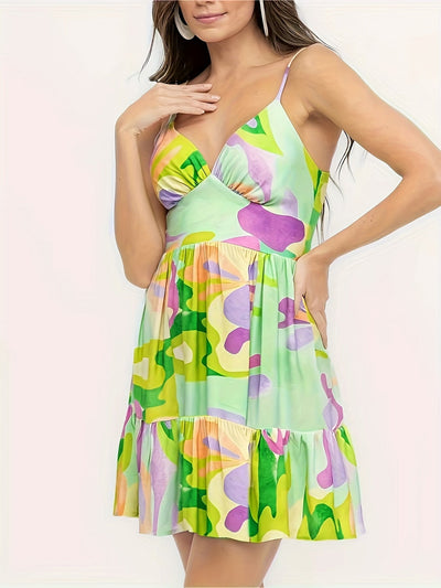 Heidi | Vrouwelijke Zomerjurk met Elegante Print