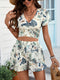 Helena | Summer Floral Set with Top and Shorts 