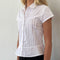 Hester | Classic Poplin Blouse with Short Sleeves 