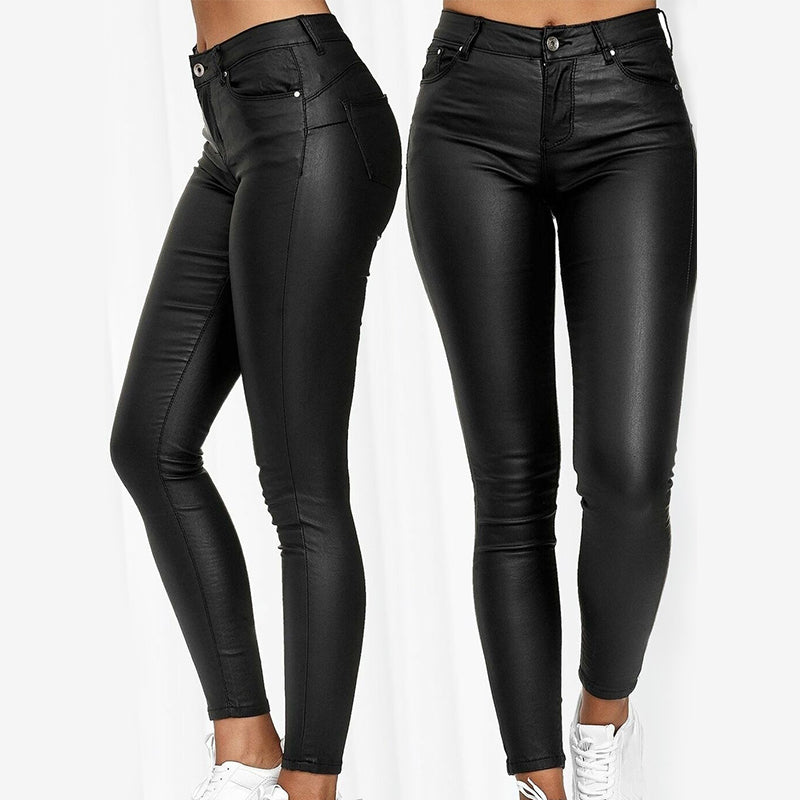 Stretch | Rekbare Leren Broek