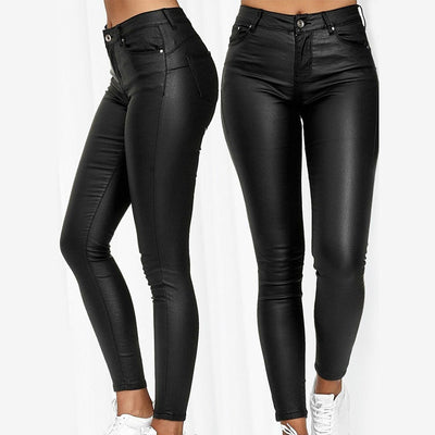 Stretch | Rekbare Leren Broek