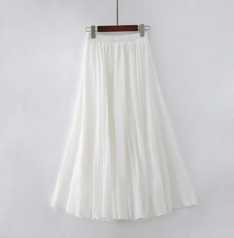 Elianne - Casual Cotton Maxi Skirt