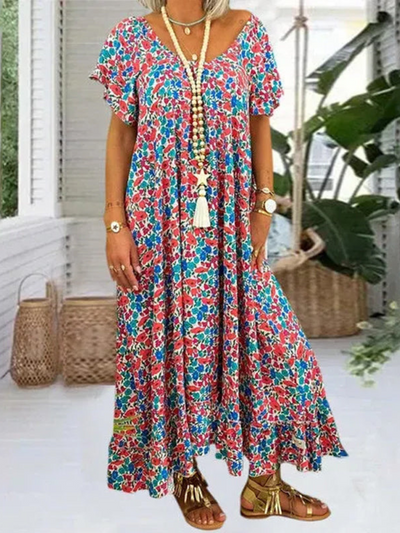 Alma - bohemian maxi jurk