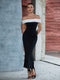 Lina - Elegante lange zwarte jurk