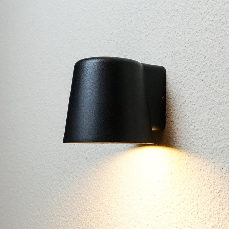 Walern - IP54 Outdoor Wall Light Aluminium Glass GU10 Max 7W