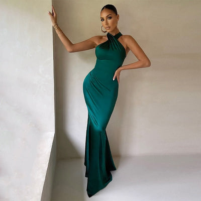 Ilse | Elegante Halter Avondjurk met Perfecte Pasvorm
